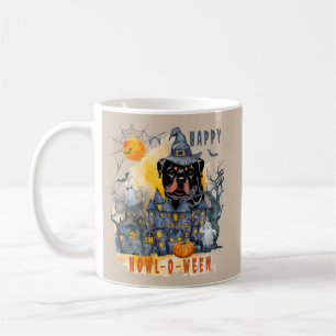 Mug Rottweiler Happy Howl-o-ween Ghost Houses Drôle