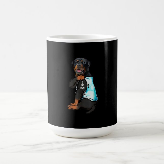 Mug Rottweiler I Love Maman Tattoo (Centre)