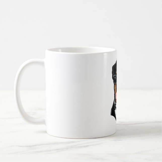 Mug Rottweiler Le Gardien Du Corps (Gauche)