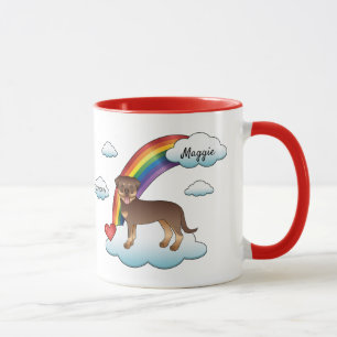 Mug Rottweiler Rouge Et Brun Mémorial Arc-En-Ciel De C