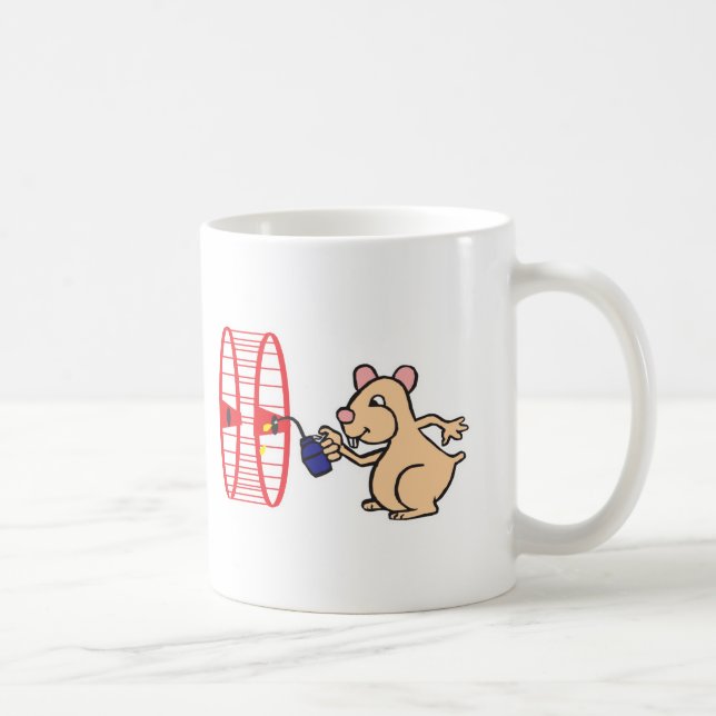 Mug roue à huile pour hamster idiot (Droite)