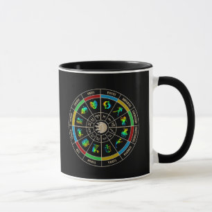 Mug Roue de couleur de zodiaque