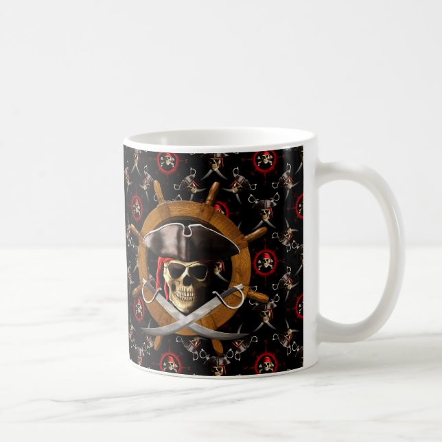 Mug Roue de pirate de jolly roger (Droite)