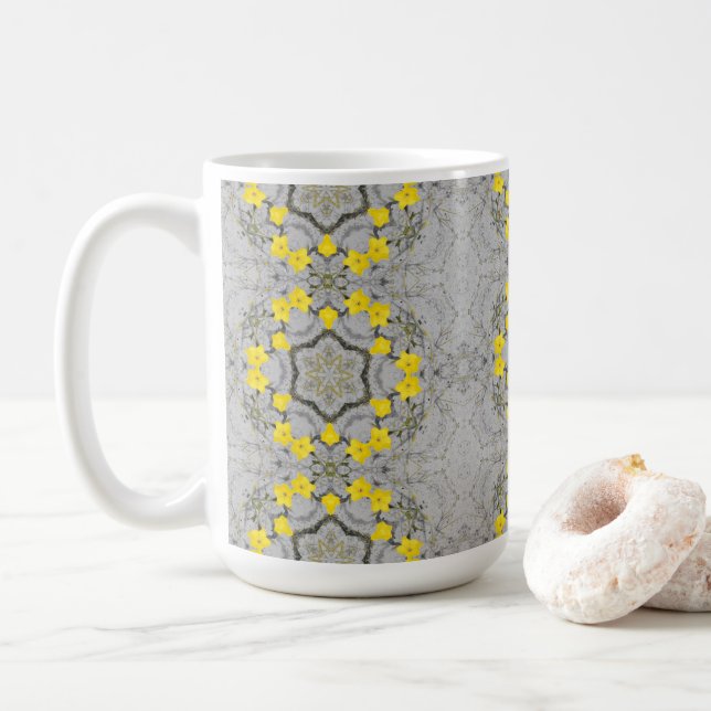 Mug Roue d'harmonie de jonquilles  (Avec donut)