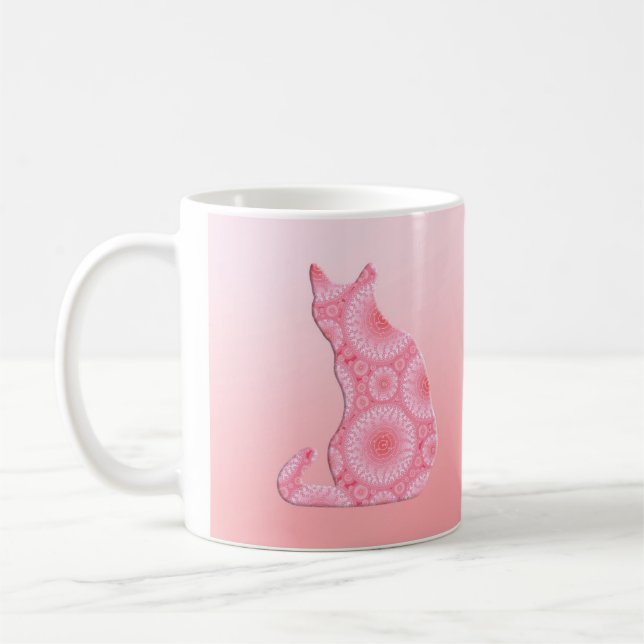 Mug "Roues" de chat léger - rose de corail (Gauche)