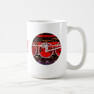 Mug Roues de train à vapeur vintage
