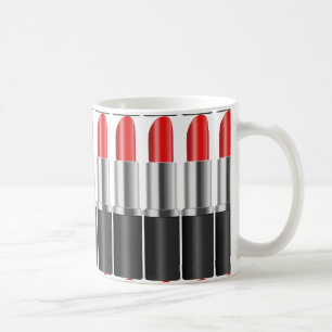 Mug Rouge à lèvres rouge