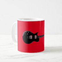 Rouge Black Pop Art Guitare électrique