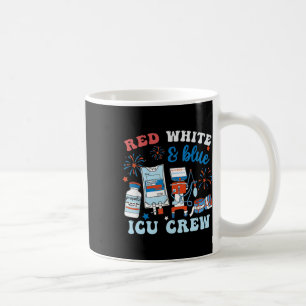 Mug Rouge Blanc Bleu Icu Équipage Indépendant 4 juille