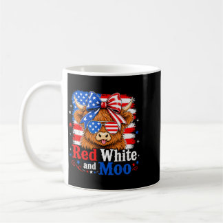 Mug Rouge Blanc Et Moo Highland Patriotique Fpirate Hé