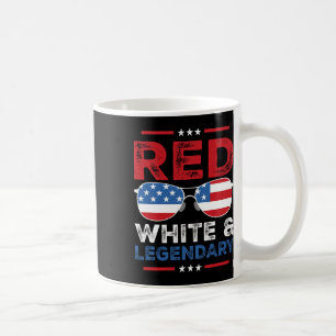 Mug Rouge Blanc légendaire Papa Père Son correspondant