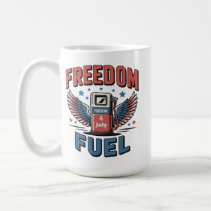 Mug Rouge Blanc & Ravitaillé Patriotique 4 juillet