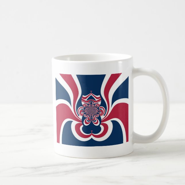 Mug Rouge bleu Kaleidoscope (Droite)