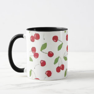 Mug Rouge cerise Motif