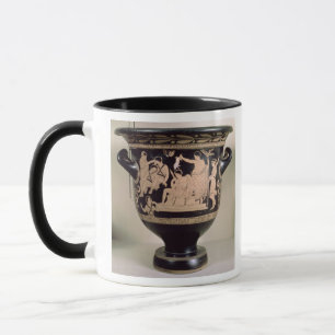 Mug Rouge-chiffre krater de grenier dépeignant Oreste
