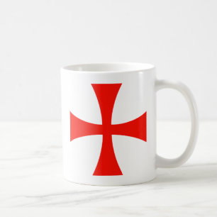 Mug Rouge croisé de Templar de chevaliers