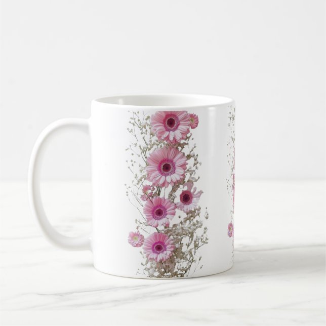 Mug “Rouge dans la Nuit” “Murmures roses sur fond noir (Gauche)