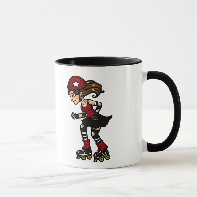 Mug Rouge de brouilleur de Derby de rouleau (Droite)