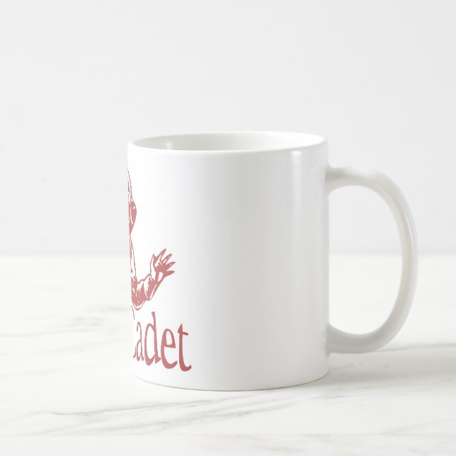 Mug Rouge de cadet de l'espace (Droite)