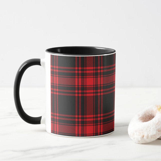 Mug Rouge et noir (Avec donut)