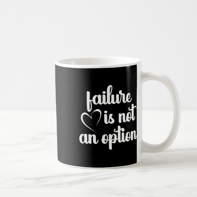 Mug Rouge - L'Échec N'Est Pas Une Option - Maladie Car (Droite)