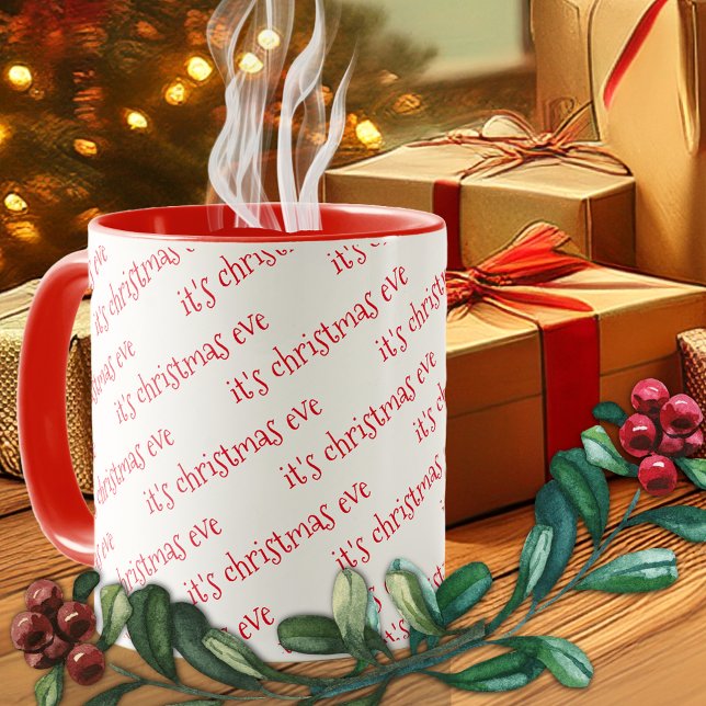 Mug rouge Noël Eve (Créateur téléchargé)