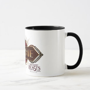 Mug Rouge & Or Art Déco Obliviate Spell Graphisme