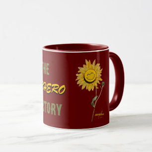 Mug rouge super-héros par la poète Adiela Akoo