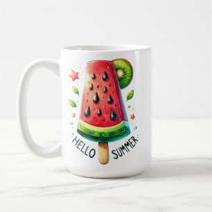 MUG ROUGE & VERT BONJOUR ÉTÉ PASTÈQUE