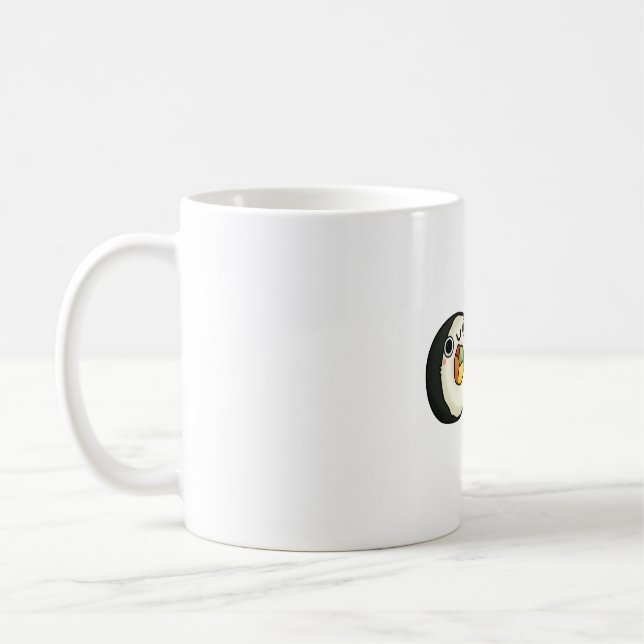 Mug Roulades de sushi Kawaii joyeuses (Gauche)