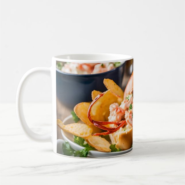 Mug Rouleau De Homard Et Chips De Pomme De Terre (Gauche)