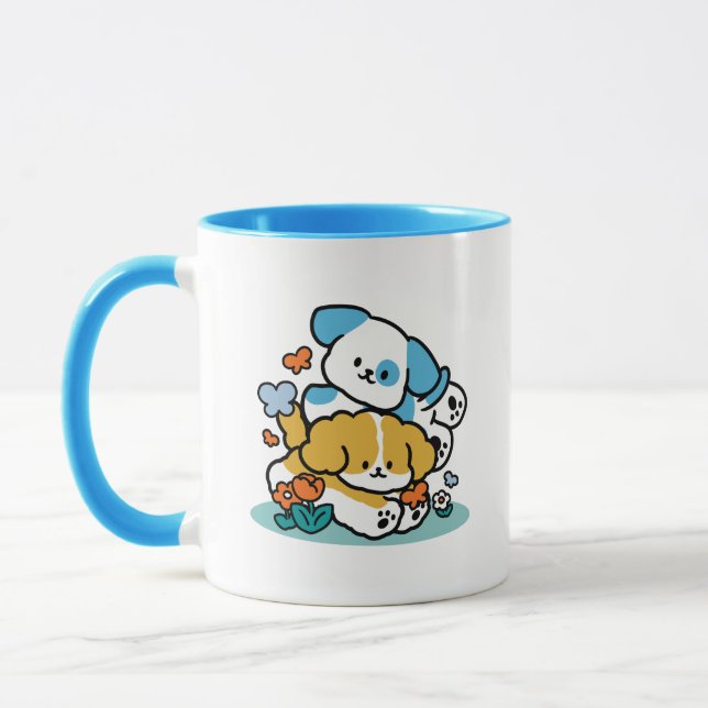 Mug Rouler En Mai Comme De Joyeux Pups - Mignonne Chie (Gauche)