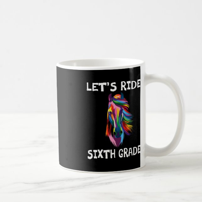 Mug Roulons 6e année Retour à l'école Cheval Gi (Droite)