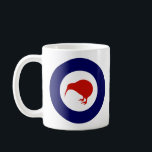 Mug Roundel de Nouvelle-Zélande<br><div class="desc">Roundel,  Nouvelle-Zélande,  Force aérienne,  Kiwi,  oiseau,  Nouvelle-Zélande,  royal,  Aotearoa,  RAF,  RNZAF</div>