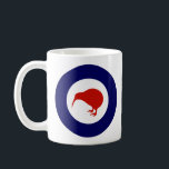 Mug Roundel de Nouvelle-Zélande<br><div class="desc">Roundel,  Nouvelle-Zélande,  Force aérienne,  Kiwi,  oiseau,  Nouvelle-Zélande,  royal,  Aotearoa,  RAF,  RNZAF</div>