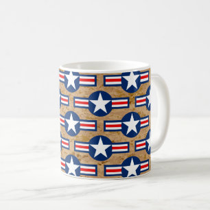 Mug ROUNDEL MILITAIRE AMÉRICAINE - Camo du désert
