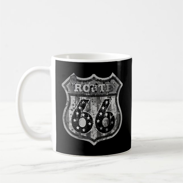 Mug Route 66 Signé Truck Biker Usa (Gauche)