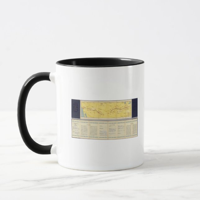 Mug Route aérienne de Los Angeles à Columbus (Gauche)