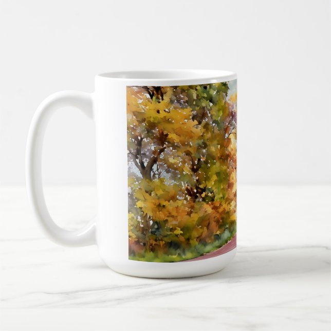 Mug Route de campagne automnale près de Pottstown.  (Gauche)
