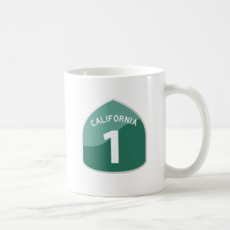 Mug Route de Côte Pacifique de l'itinéraire 1 d'état