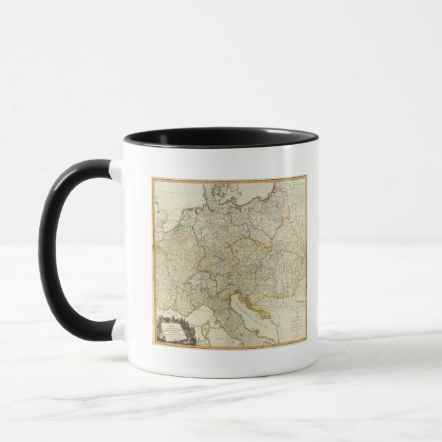 Mug Route de la poste Allemagne, Hongrie (Gauche)