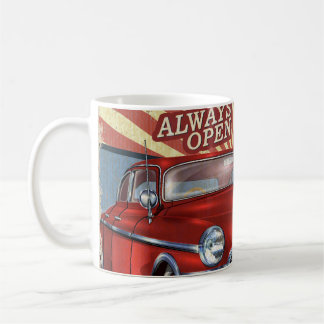 Mug Route vintage 66 Poster rétro Garage avec retro ca