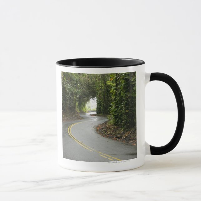 Mug Routes d'enroulement par la forêt tropicale, île (Droite)