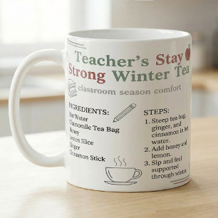 Mug Routine de thé pour les soins personnels des ensei