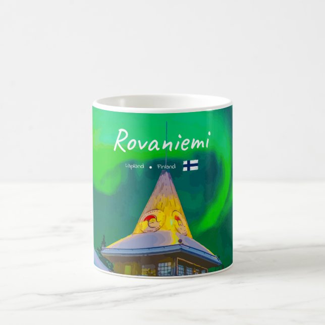 Mug Rovaniemi, Finlande - Aurore magique  (Centre)