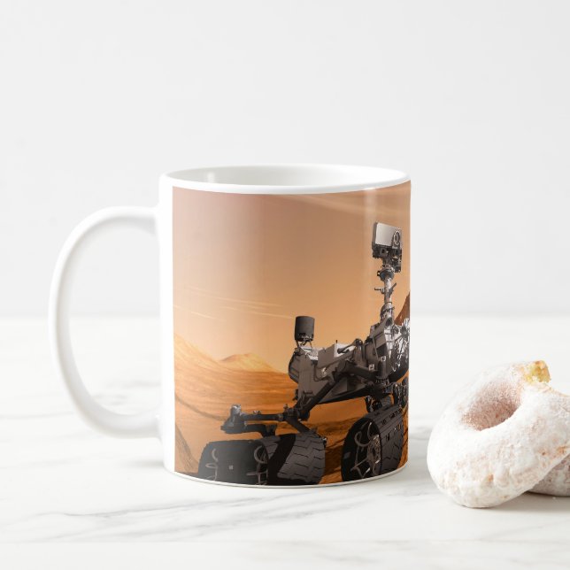 Mug Rover Curiosity Du Laboratoire Scientifique Mars. (Avec donut)
