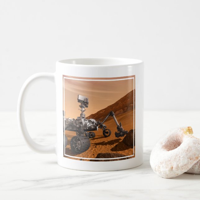 Mug Rover Curiosity Du Laboratoire Scientifique Mars. (Avec donut)