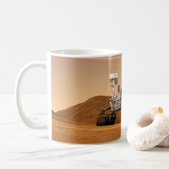 Mug Rover Curiosity Du Laboratoire Scientifique Mars.  (Avec donut)