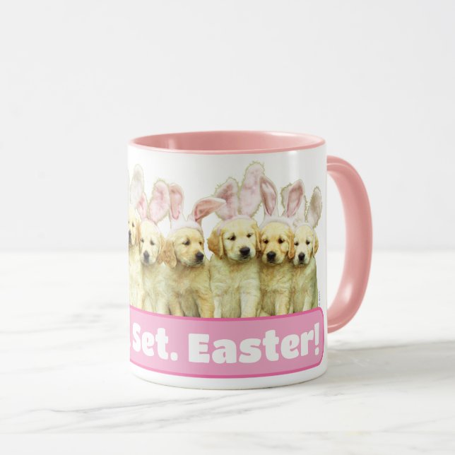 Mug Row of Puppy Bunnies (Devant droit)