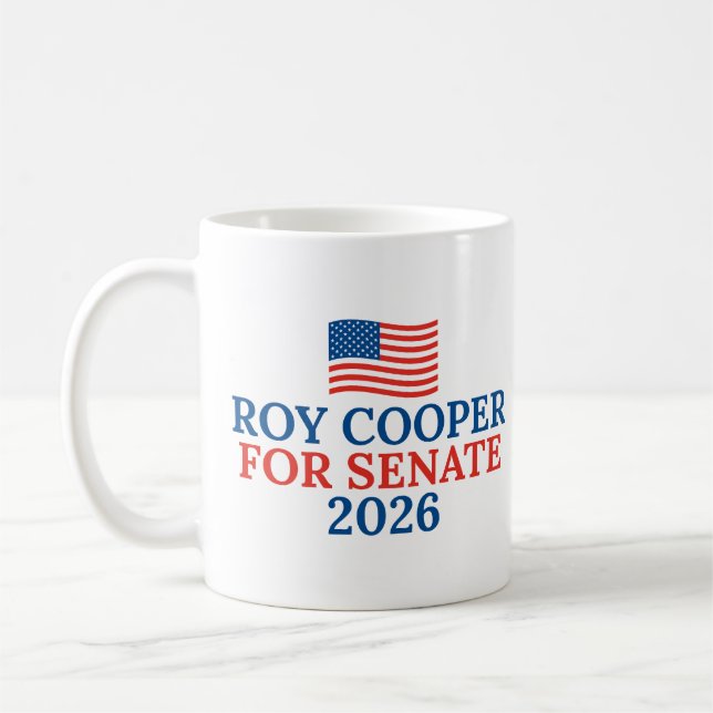 Mug Roy Cooper au Sénat Élection 2026 (Gauche)